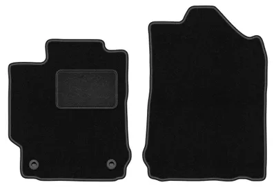 Image de Tapis avant en moquette pour Toyota Camry VIII XV50 2011-2018 (berline) – 2 pièces, noirs, sur mesure – Wielganizator LUX