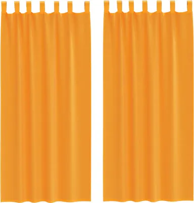 Zdjęcie produktu dla vidaXL Zasłony woalowe z pętelkami 2 szt. Pomarańczowy 140x225 cm
