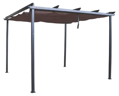 Immagine prodotto di MilaniHome.it - Gazebo Da Giardino Lepanto 3x3 In Metallodi coloreAntracite
