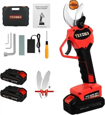 Image de Sécateur électrique 40 mm, batterie 21 V, 3000 mAh, pour pelouse et rosiers