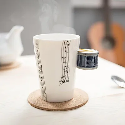 Zdjęcie produktu dla Kubek muzyka - PERKUSJA - niebieska