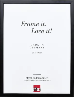 Produktbild von Holzrahmen für Fotos, "Effect" Profil, Oberteil, Schwarz, 30,5 x 91,5 cm, mit entspiegelndem Glas