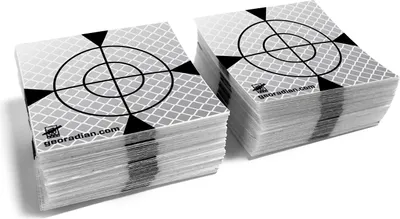 Produktbild von Set mit 100 Stück Entfernungsmesserfolie 40mm x 40mm weiß