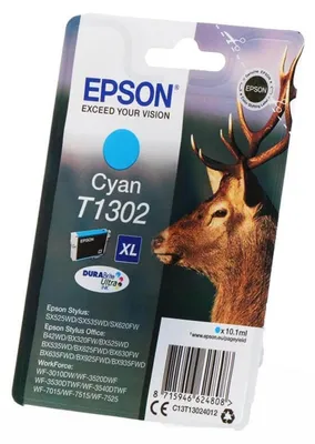 Produktbild von Epson Tintenpatrone cyan DURABrite T 130           T 1302