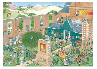 Produktbild von Jan van Haasteren - Der Kunstmarkt - 1000 Teile, 1000 Stück(e), Comics, 12 Jahr(e)
