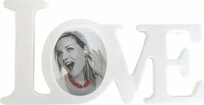 Produktbild von Fotorrahmen Bilderrahmen "Love"  weiß