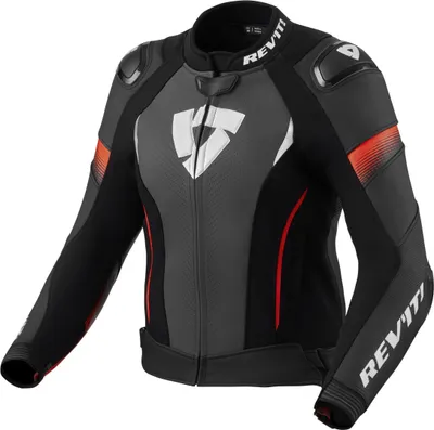 Obrázok produktu pre Revit Xena 4 Pro dámska motocyklová kožená bunda, čierna/červená, 36