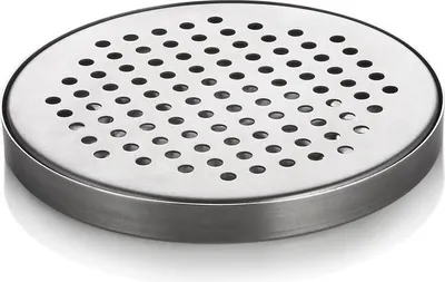 Produktbild von 6x Abtropfblech, Ø 14 cm, Chromnickelstahl