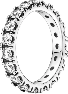 Produktbild von Pandora Ring 190050c01 Sparkling Row Eternity Sterling Silber 925 funkelnde Zirkonia Memoire Alliance Ring Iced out  18