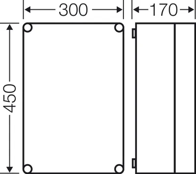Produktbild von HENSEL HENS Leergehäuse MI0301 metrische Vorprägung