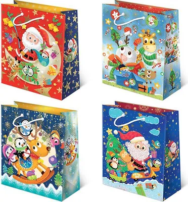 Produktbild von Torebki ozdobne BN XL S-42 Święta dzieci 10 sztuk