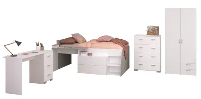 Produktbild von Milky 11 funktionales Kinderzimmer Set in Weiß