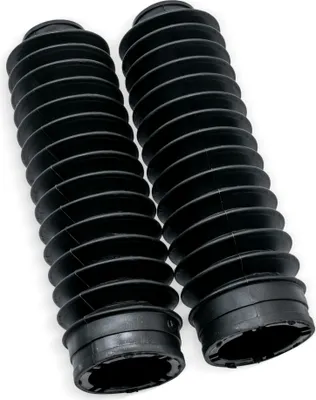 Produktbild von MZA Paar Faltenbalg, schwarz - für lange, ölgedämpfte Telegabel - S53OR, S83OR, SR50, SR80, MS50 - Länge: ca. 185 mm