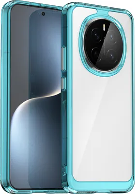 Produktbild von Schutzhülle für Honor Magic7 Klar Rückseite Stoßfeste TPU Silikon Bumper Hülle Hellblau
