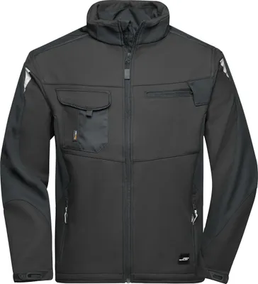 Produktbild von James & Nicholson Professionelle Softshelljacke JN844 Gr. 2XL black