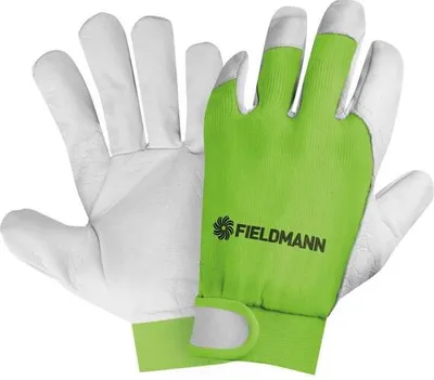 Immagine prodotto di FIELDMANN FZO 5010 Guanti da lavoro, parte del palmo in pelle di capra fine, parte delle dita in pelle di capra fine, parte superiore in tessuto sintetico elastico