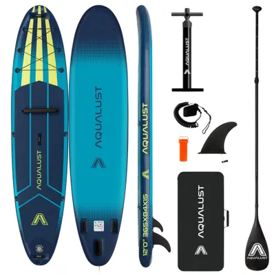 Immagine prodotto di AQUALUST 12.0 iSUP Board Stand Up Paddle Surfboard Set completo gonfiabile 365cm - Contenuto: Boardset+Paddle