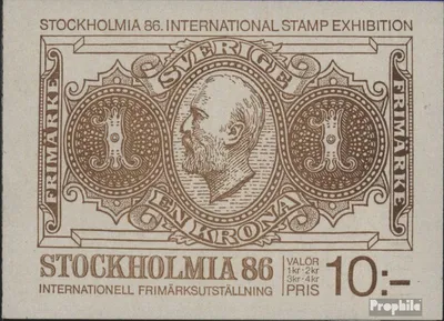 Produktbild von Briefmarken Schweden 1983 Mi MH94 (kompl.Ausg.) postfrisch STOCKHOLMIA 86