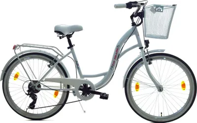 Produktbild von 24 Zoll Kinder Mädchen City Fahrrad Bike Rad Reflex Weiß Shimano 6 Gag