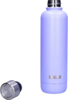 Zdjęcie produktu dla Flakon termiczny 500 ml TB413 Mat Violet deschis Wykonany ze stali nierdzewnej INOX SS304 Podwójne ścianki - utrzymuje temperaturę do 12 godzin