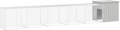 Obrázok produktu pre Klietka pre kurčatá sivá 600x91x100 cm pozinkovaná oceľ