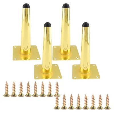 Productafbeelding van Set van 4 Moderne Metalen Meubelpoten - 10 cm