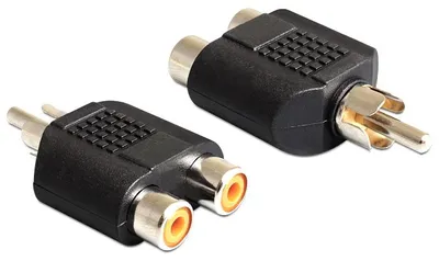 Immagine prodotto di DELOCK Cinch Adapter 2x Cinch -> 1x Cinch Bu/St