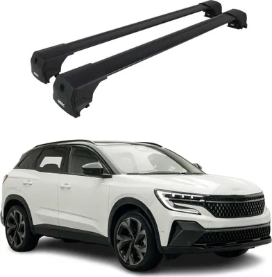 Produktbild von Dachträger Grundtäger für Renault Austral 2022-2026 75kg Aluminium Schwarz 2 tlg