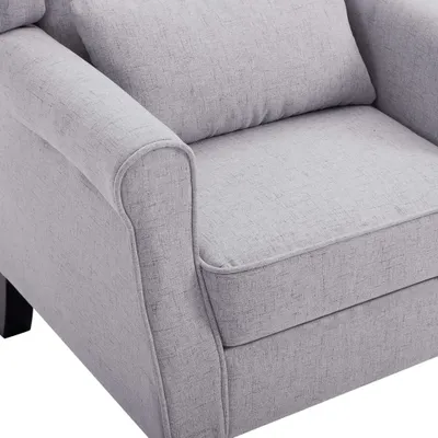 Obrázok produktu pre kreslo vidaXL Light Grey Fabric