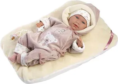 Zdjęcie produktu dla Llorens Lalka płacząca Lala różowa z poduszką i dźwiękiem 42 cm