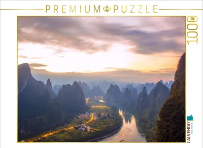 Produktbild von CALVENDO Puzzle Der neue Tag auf Xianggong | 1000 Teile Lege-Größe 64x48cm Foto-Puzzle für glückliche Stunden