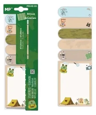 Image de Cartes autocollantes safari 6x25pcs