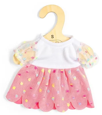 Produktbild von BigJigs Puppen Party Kleid rosa - Puppenkleidung für Babypuppen