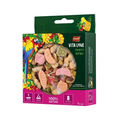 Zdjęcie produktu dla Vitapol Vitaline - Party Bowl przekąska dla średnich i  dużych papug