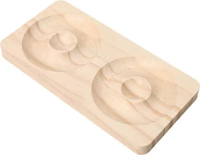Produktbild von Armbandhalter aus Holz, rund, quadratisch, rechteckig, rustikal, strapazierfähig, Massivholz, Perlenarmband, Armreif, Schmuck-Organizer, Präsentationsständer, Platte