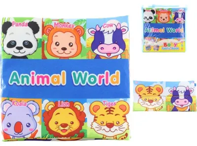 Zdjęcie produktu dla Książka szeleszcząca +puzzle 2w1 zwierzęta