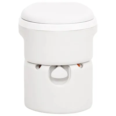 Zdjęcie produktu dla vidaXL Wbudowana toaleta kempingowa biała 24+17 L HDPE & PP