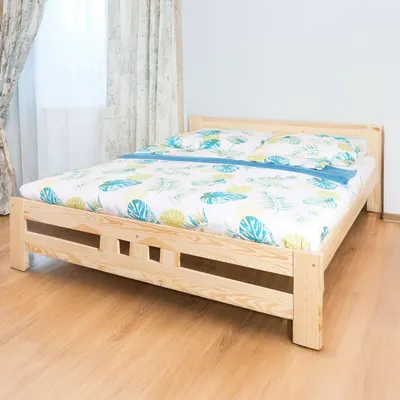 Produktbild von Jugendbett Milo 39 inkl. Lattenrost, Farbe: Natur, massiv - 180 x 200 cm (B x L)