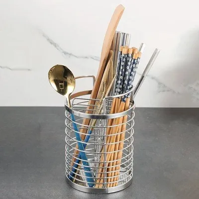 Image de Organiseur de cuisine en acier, 165 mm, couleur argent, avec compartiments intégrés