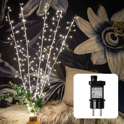 Produktbild von LED Zweige mit Cluster-Lichterkette 5 Zweige