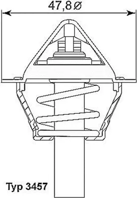 Produktbild von Wahler Thermostat für Mercedes