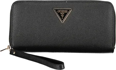 Produktbild von Elegante Damen-Geldbörse Schwarz mit vielen Fächern & Reißverschluss
