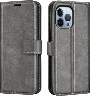 Produktbild von iPhone 14 Pro Hülle - Coverup Deluxe Klapphülle - Grau