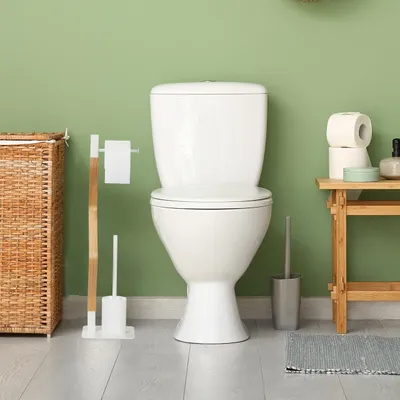Produktbild von relaxdays Stehende WC Garnitur