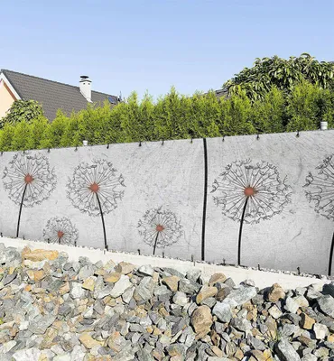 Produktbild von Zaunbanner Auf ins Pusteblumenfeld Sichtschutz Garten Zaun