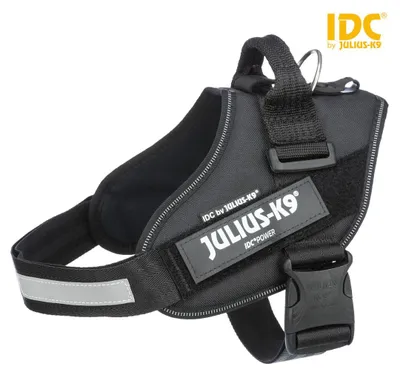 Produktbild von Julius-K9® IDC Powergeschirr®, M / 0: 58–76 cm / 40 mm, schwarz