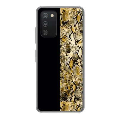 Produktbild von MuchoWow® Handyhülle Schutzhülle Hülle für Samsung galaxy a73 Schlange - Gold - Luxus Silikon Softcase Handy Hülle - Handyhülle