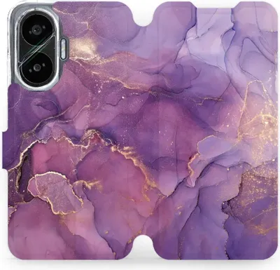 Image de Housse de portable avec rabat pour Xiaomi POCO F7, Mobiwear Book, Violet