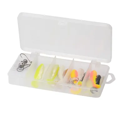 Produktbild von Savage Gear Perch Pro Kit - 16 Gummiköder + 4 Jighaken Barschset