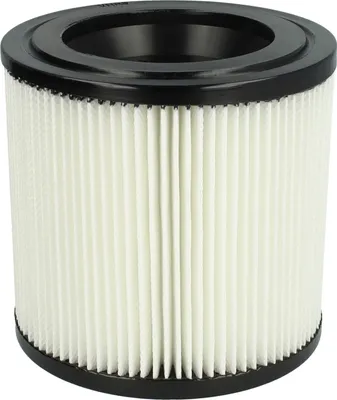 Produktbild von vhbw Faltenfilter kompatibel mit Kärcher NT 22/1, 48/1, 27/1 Staubsauger - Patronenfilter Schwarz Weiß Abwaschbar